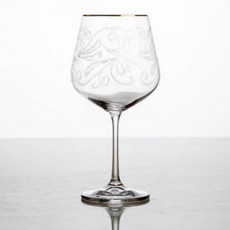 Набор бокалов для вина CRYSTALITE BOHEMIA, STRIX, 600 мл, 2 предмета, с узором