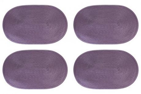 Набор сервировочных салфеток Elan gallery, Фиолетовое плетение, 45*30 см, 4 предмета