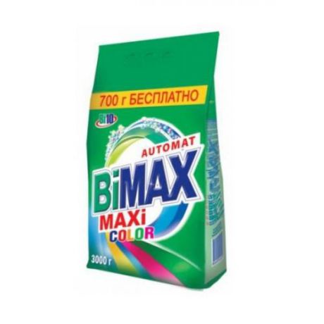 Порошок стиральный BiMAX, Автомат, Compact, Колор, 3 кг