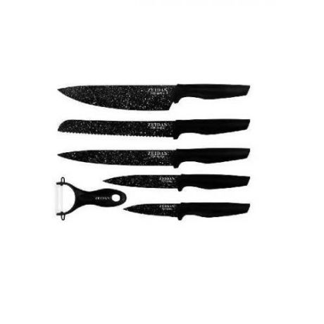 Набор ножей ZEIDAN, 6 предметов, черный