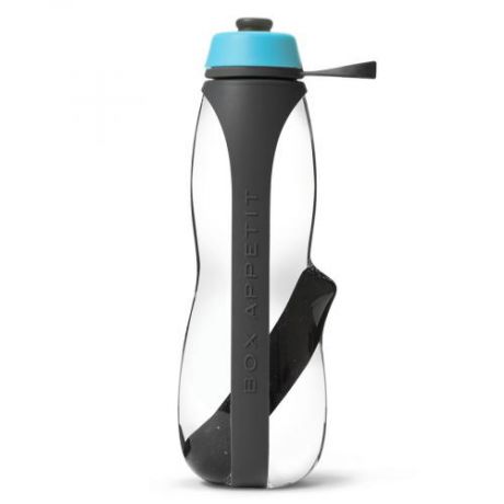 Бутылка для питья black+blum, EAU GOOD Duo, 800 мл, с фильтром, серо-голубой