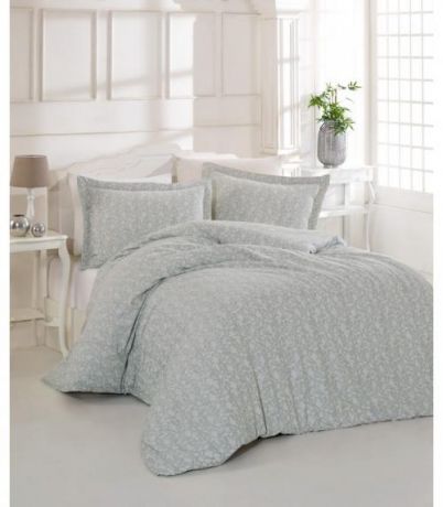 Комплект постельного белья двуспальный-евро ALTINBASAK, PRETTY, серый