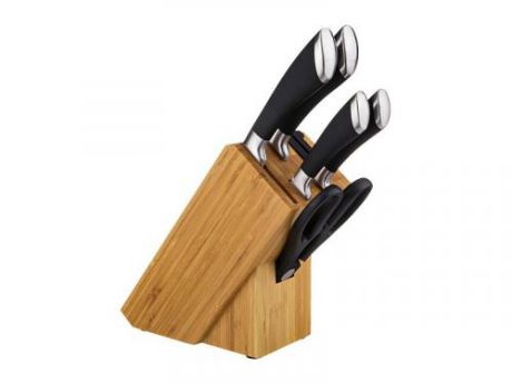 Набор ножей AGNESS, 6 предметов, деревянная подставка