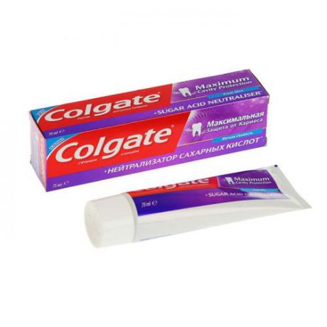 Паста зубная Colgate, Максимальная защита от кариеса, Нейтрализатор Сахара, 75 мл