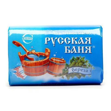 Мыло туалетное СВОБОДА, Русская баня, Береза, 100 гр