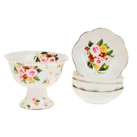 Набор розеток Best Home Porcelain, Цветочный аромат, 5 предметов