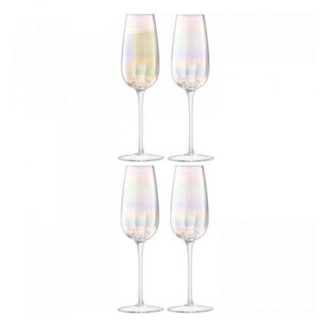 Набор бокалов для шампанского LSA International, PEARL, 4 предмета, 250 мл
