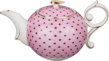 Чайник заварочный Lefard, Розовый в горошек, 0,3 л