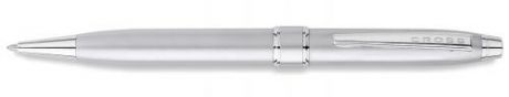 Шариковая ручка CROSS, Stratford, серебристый, матовый корпус