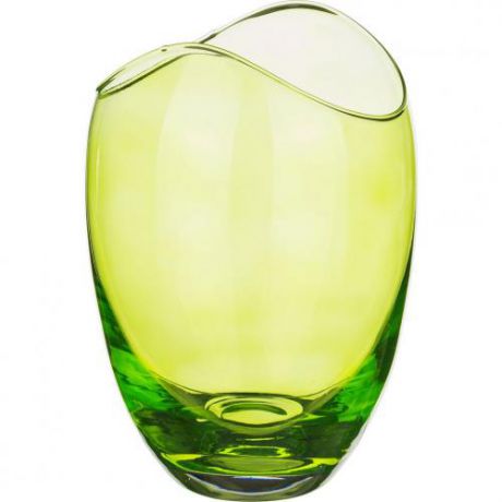 Ваза для цветов Bohemia Crystal, Гондола, 25,5 см, зеленый