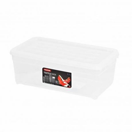 Ящик для хранения CURVER, TEXTILE BOX, 34*20*13 см, прозрачный