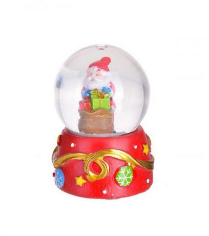 Снежный шар MAYER & BOCH, Дед Мороз, 7 см, разноцветный
