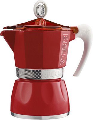 Гейзерная кофеварка GAT 103803 BELLA 3 чашки красная