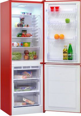 Двухкамерный холодильник Норд NRB 139 832 красный