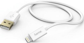 Кабель Hama GoldMFi Lightning MFi-USB 2.0 белый 1.5м (00173640)