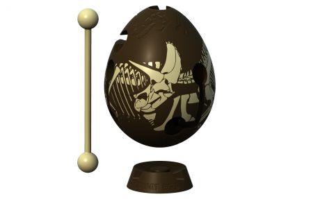 Головоломка Smart Egg Дино коричневый