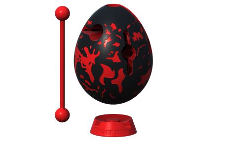 Головоломка Smart Egg Лава черный с красным