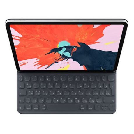 Клавиатура APPLE Smart Keyboard Folio, iPad Pro 11 черный [mu8g2rs/a]