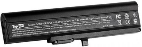 Аккумулятор для ноутбука Sony Vaio VGN-TX Series 6600мАч 7.4V TopON TOP-BPL5 49Wh