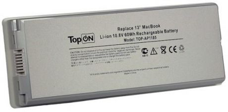 Аккумулятор для ноутбука Apple MacBook Pro 13" 5600мАч 10.8V TopON TOP-AP1185 60Wh, усиленный