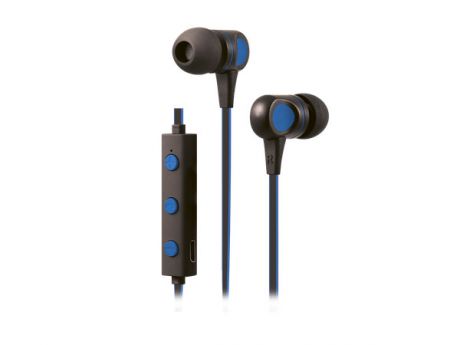 Беспроводная стереогарнитура Nobby Practic Bluetooth 4.1, металл., син./черн., 001-001