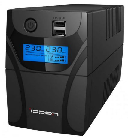 ИБП Ippon Back Power Pro II 650 650VA/360W LCD,RJ-45,USB (2 EURO)