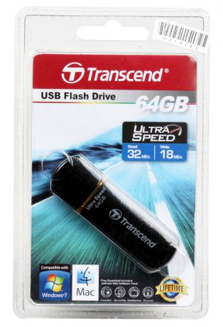 USB флешка 64GB USB Drive [USB 2.0] Transcend 600 (TS64GJF600)