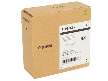 Картридж Canon PFI-306 BK для плоттера iPF8400SE/8400S/8400/9400S/9400. Чёрный. 330 мл.
