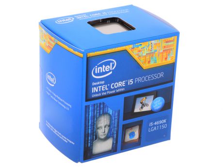 Процессор Intel Core i5-4690K BOX TPD 88W, 4/4, Base 3.50GHz - Turbo 3.9 GHz, 6Mb, LGA1150 (Haswell)