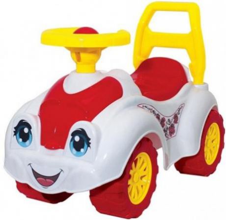 Каталка-машинка Rich Toys Zoo Animal Planet Заяц пластик от 8 месяцев на колесах бело-розовый Т3503к