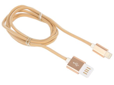 Кабель USB 2.0 Cablexpert, AM/Lightning 8P, 1м золотой металлик