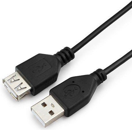 Кабель удлинитель USB 2.0 Гарнизон GCC-USB2-AMAF-0.5M, AM/AF, 0.5м