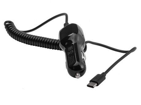 Автомобильное зарядное устройство HARPER CCH-3118 BLACK 1xUSB + кабель USB Type-C