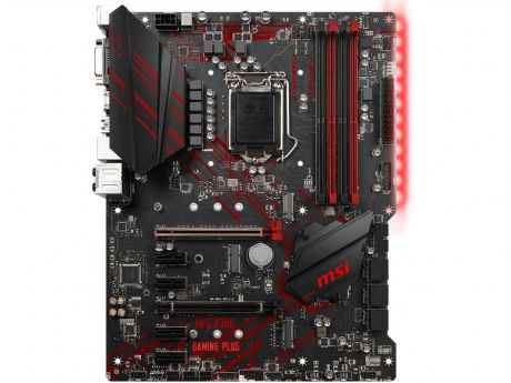 Материнская плата MSI MPG Z390 GAMING PLUS S1151v2, Z390, 4xDDR4, 2xPCI-Ex16, 4xPCI-Ex1, DVI, HDMI, SATA III+RAID, M.2, GB Lan, USB3.1, ATX, Retail