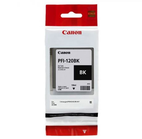 Картридж Canon PFI-120BK черный (black) 130 мл для Canon imagePROGRAF TM-200/205/300/305