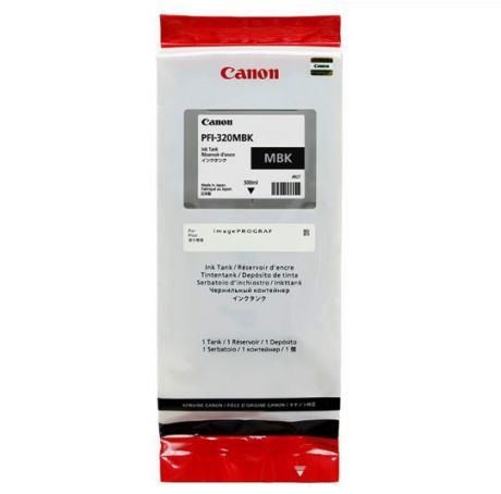 Картридж Canon PFI-320MBK матовый чёрный (matte black) 300 мл для Canon imagePROGRAF TM-200/205/300/305