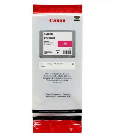 Картридж Canon PFI-320M пурпурный (magenta) 300 мл для Canon imagePROGRAF TM-200/205/300/305