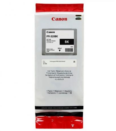 Картридж Canon PFI-320BK черный (black) 300 мл для Canon imagePROGRAF TM-200/205/300/305