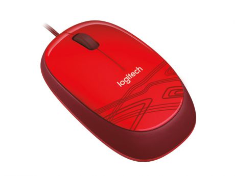 Мышь Logitech Mouse M105 910-002945 Red USB проводная, оптическая, 1000 dpi, 3 кнопки + колесо