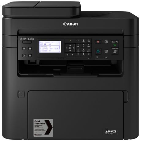 МФУ Canon i-SENSYS MF264dw (копир-принтер-сканер ADF, дуплекс, LAN, Wi-Fi, A4)