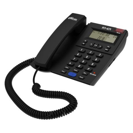 Проводной телефон RITMIX RT-471, черный