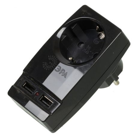 Адаптер-переходник ЭРА SP-1e-USB-B, черный [б0026333]