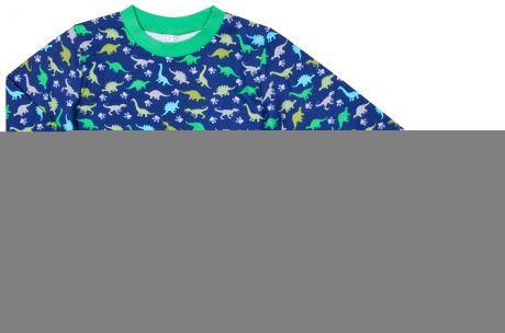 Пижама для мальчика Barkito Сновидения, цвет синий с рисунком динозаврики