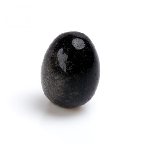 Яйцо обсидиан серебристый 2,5 см