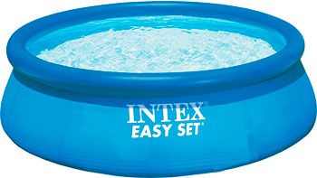 Надувной бассейн для купания Intex Easy Set с насосом 244х76 см