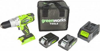 Дрель-шуруповерт Greenworks G 24 CD 3802407