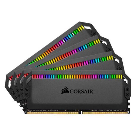 Модуль памяти CORSAIR DOMINATOR PLATINUM RGB CMT32GX4M4C3600C18 DDR4 - 4x 8Гб 3600, DIMM, Ret