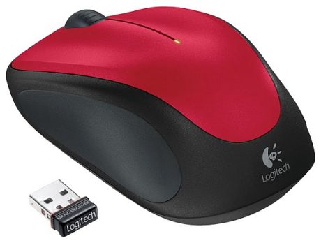 Logitech Wireless Mouse M235 (черно-красный)