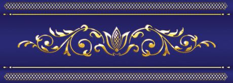 Бордюр Ceramique Imperiale объемный Сетка кобальтовая синий (13-01-1-24-43-66-685-0) 10х25