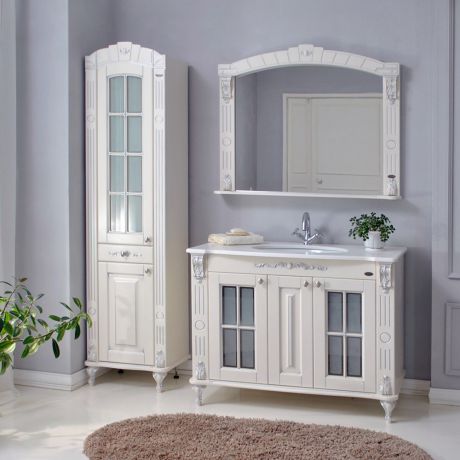 Мебель для ванной Атолл Александрия 100 ivory (серебро)